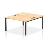 Impulse Bench B2B 2 Person 1400 Black Frame Office Bench Desk Maple