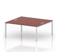 Impulse Bench B2B 2 Person 1800 White Frame Bench Desk Brick Red