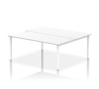 Impulse Bench Bench B2B 2 Person 1800 White Frame Office Bench Desk White