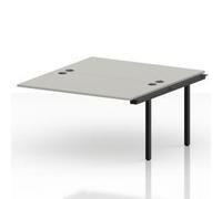 Impulse Bench B2B Ext Kit 1400 Black Frame Office Bench Desk Dove Grey