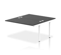 Impulse Bench B2B EXT Kit 1400mm White Frame Office Bench Desk Black