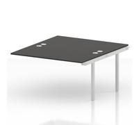 Impulse Bench B2B Ext Kit 1400 White Frame Office Bench Desk Carbon Grey
