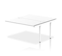 Impulse Bench B2B Ext Kit 1400 White Frame Office Bench Desk White