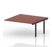 Impulse Bench B2B Ext Kit 1600 Black Frame Office Bench Desk Brick Red