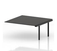 Impulse Bench B2B Ext Kit 1600 Black Frame Office Bench Desk Carbon Grey