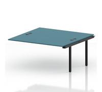 Impulse Bench B2B Ext Kit 1600 Black Frame Office Bench Desk Dark Teal