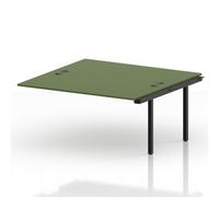 Impulse Bench B2B Ext Kit 1600 Black Frame Office Bench Desk Moss Green