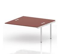 Impulse Bench B2B Ext Kit 1600 White Frame Office Bench Desk Brick Red