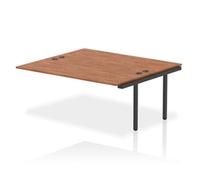 Impulse Bench B2B Ext Kit 1800 Black Frame Office Bench Desk Walnut