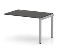 Impulse Bench One Row Ext Kit 1200 Silver Frame Bench Desk Carbon Grey