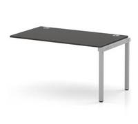 Impulse Bench One Row Ext Kit 1400 Silver Frame Bench Desk Carbon Grey