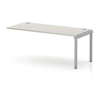 Impulse Bench One Row Ext Kit 1800 Silver Frame Bench Desk Dove Grey