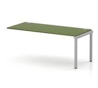 Impulse Bench One Row Ext Kit 1800 Silver Frame Bench Desk Moss Green