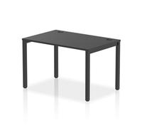 Impulse Bench Single Row 1200mm Black Frame Office Bench Desk Black