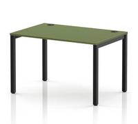 Impulse Bench Single Row 1200 Black Frame Office Bench Desk Moss Green