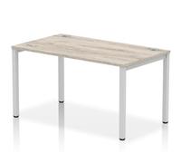 Dynamic Impulse Single Row Bench Desk W1400 x D800 x H730mm Grey Oak F
