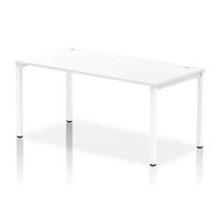 Dynamic Impulse Single Row Bench Desk W1600 x D800 x H730mm White Fini