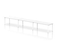 Impulse Bench Bench Single Row 3 Person 1800 White Frame Office Bench Desk White