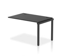Impulse Bench Single Row EXT Kit 1200mm Black Frame Office Bench Desk Black