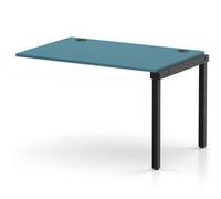 Impulse Bench Single Row Ext Kit 1200 Black Frame Bench Desk Dark Teal