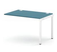 Impulse Bench Single Row Ext Kit 1200 White Frame Bench Desk Dark Teal