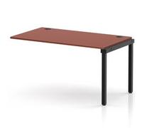 Impulse Bench Single Row Ext Kit 1400 Black Frame Bench Desk Brick Red