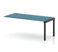 Impulse Bench Single Row Ext Kit 1800 Black Frame Bench Desk Dark Teal