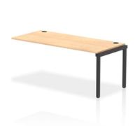 Impulse Bench Single Row Ext Kit 1800 Black Frame Office Bench Desk Maple