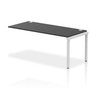 Impulse Bench Single Row Ext Kit 1800 Silver Frame Bench Desk Black