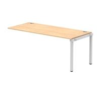 Impulse Bench Single Row Ext Kit 1800 Silver Frame Bench Desk Maple