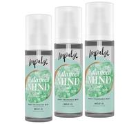 Impulse Body Fragrance Mist Balanced Mind Jade 150ml Pack of 3 - Fruity pear, jasmine & vanilla blend for balance, harmony & on-the-go freshness