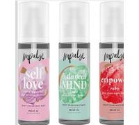 Impulse Body Mist Bundle 3 x150 ml - Empower, Balanced Mind, Self Love - Long-lasting fragrance sprays with floral, fruity & woody notes, perfect for daily refresh, workouts & on-the-go use
