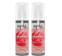 Impulse Body Mist Empower Bundle 2 x150 ml - Long-lasting fragrance spray with spicy ginger, jasmine & ylang-ylang, uplifting body mist for daily refresh, confidence boost & self-care