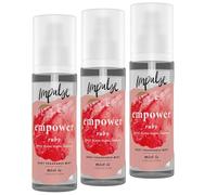 Impulse Body Mist Empower Bundle 3 x150 ml - Long-lasting fragrance spray with spicy ginger, jasmine & ylang-ylang, uplifting body mist for daily refresh, confidence boost & self-care