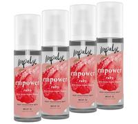Impulse Body Mist Empower Bundle 4 x150 ml - Long-lasting fragrance spray with spicy ginger, jasmine & ylang-ylang, uplifting body mist for daily refresh, confidence boost & self-care