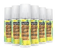 Impulse Body Mist, Tropical Beach + Espresso, Fragrance Spray, 6 x 150ml