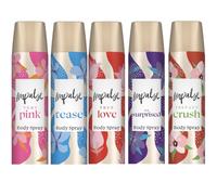 Impulse Body Spray 75ml 5-Pack Gift Set - Tease, Very Pink, True Love, Be Surprised & Instant Crush - Women’s Fragrance Sprays - Packed by Black Nore Gifts