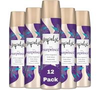 Impulse Body Spray Be Surprised 75ml Pack of 12 | Long Lasting Fragrance Deodorant Body Spray for Women | Fresh Scent Everyday Use | Travel Size Perfume Giftset