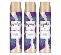 Impulse Body Spray Be Surprised 75ml Pack of 3 | Long Lasting Fragrance Deodorant Body Spray for Women | Fresh Scent Everyday Use | Travel Size Perfume Giftset