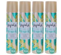 Impulse Body Spray for Women - Hint of Musk, 75ml - Long-Lasting Freshness with Subtle, Sophisticated Scent for Everyday Confidence,pack of 4