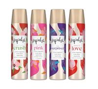 Impulse Body Spray Gift Set 4 x 75ml (Instant Crush, Very Pink, Be Surprised, True Love) - Fragrance Spray for Women, Long-Lasting Scent & Daily Freshness
