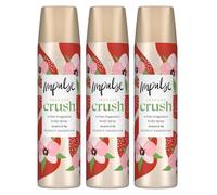 Impulse Body Spray Instant Crush 75ml Pack of 3 | Long Lasting Fragrance Body Mist for Women | Everyday Fresh Scent | Portable Deodorant Spray Giftset