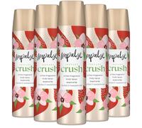 Impulse Body Spray Instant Crush 75ml Pack of 6 | Long Lasting Fragrance Body Mist for Women | Everyday Fresh Scent | Portable Deodorant Spray Giftset