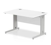 Impulse 1200x800 White Silver Cable Leg