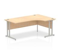 Impulse Cantilever 1800 Right Hand Crescent Desk Maple - I