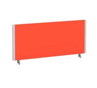 Impulse/Evolve Plus Bench Screen 1000 Silver Frame Bespoke Tabasco Orange Fabric