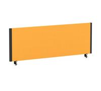 Impulse/Evolve Plus Bench Screen 1200 Black Frame Bespoke Senna Yellow Fabric