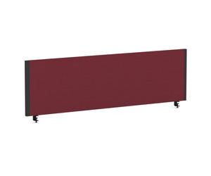 Impulse/Evolve Plus Bench Screen 1400 Black Frame Bespoke Ginseng Chilli Fabric