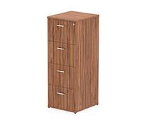 Impulse Filing Cabinet 4 Drawer Walnut