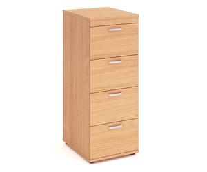 Impulse I000074 4 Drawer Filing Cabinet - Beech